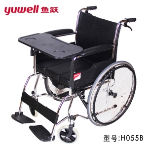 樂(lè )康醫療器械-江蘇魚(yú)躍手動(dòng)輪椅車(chē)H055B實(shí)心胎